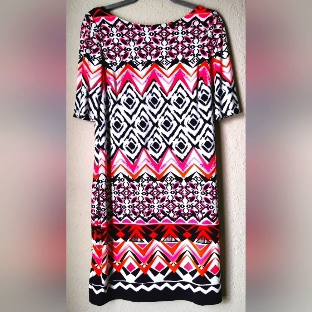 Vince Camuto Bright Color Midi Dress size 8